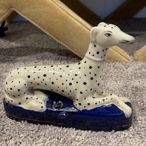Staffordshire Dalmatian ink well